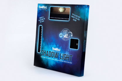 Shadow Light Blacklight Dice Tray with d20: Black