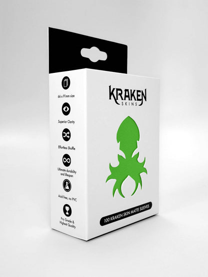 Kraken Skins: Parakeet Green Matte Sleeves