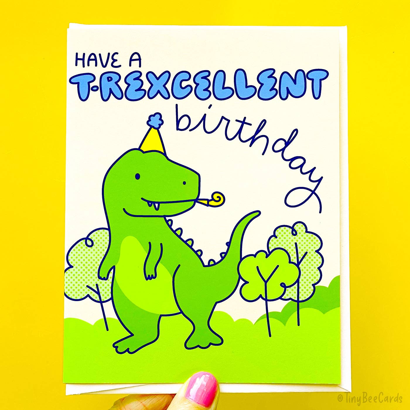T-Rex Birthday Card "Have A T-Rexcellent Birthday!"