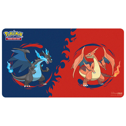 Playmat: Pokémon- Mega Charizard X and Mega Charizard Y