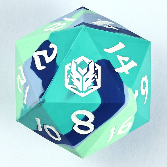 55mm Chonk Rubber Silicon D20- The Ice Ball