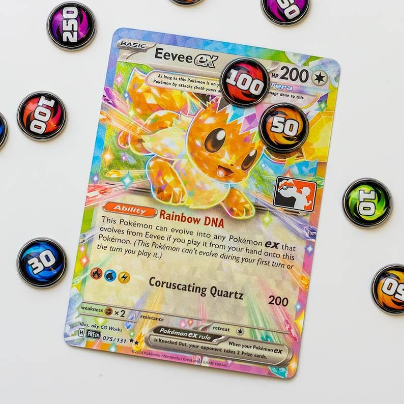 Handmade Damage Counters for the Pokémon TCG