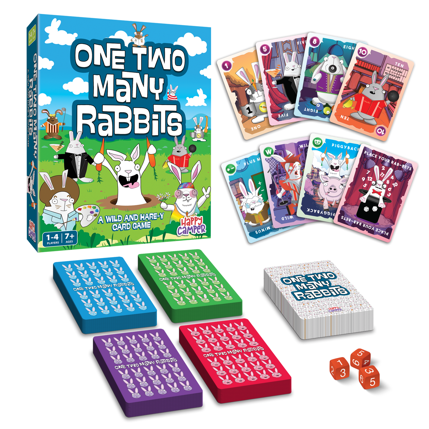 One Two Many Rabbits - A Wild & Harey Card Game