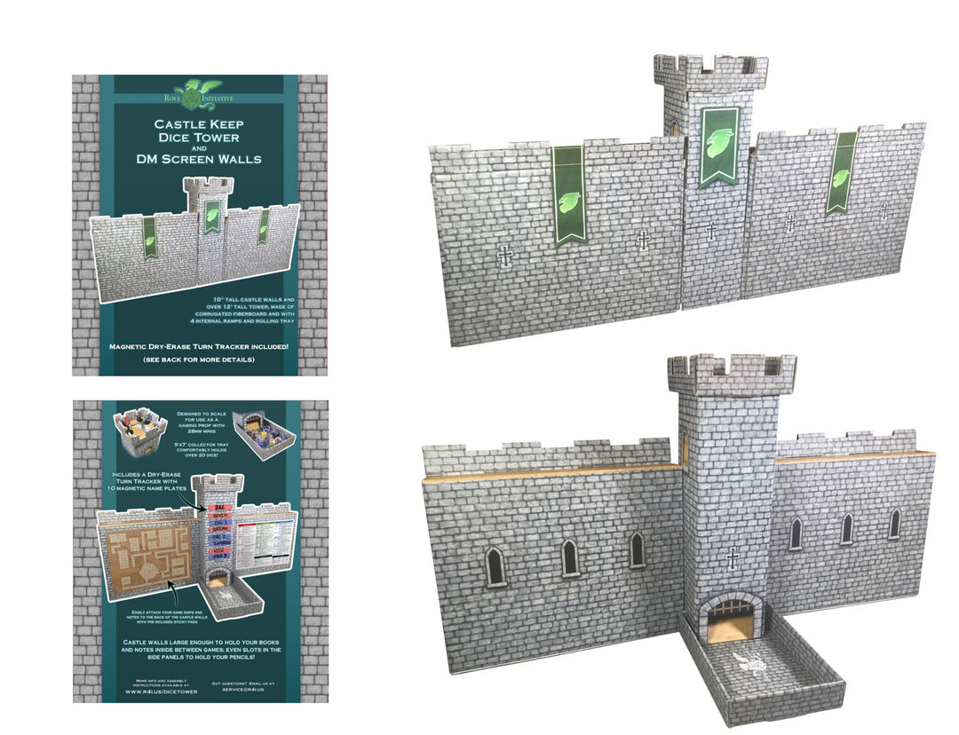 Castle Keep Dice Tower and DM Screen Walls