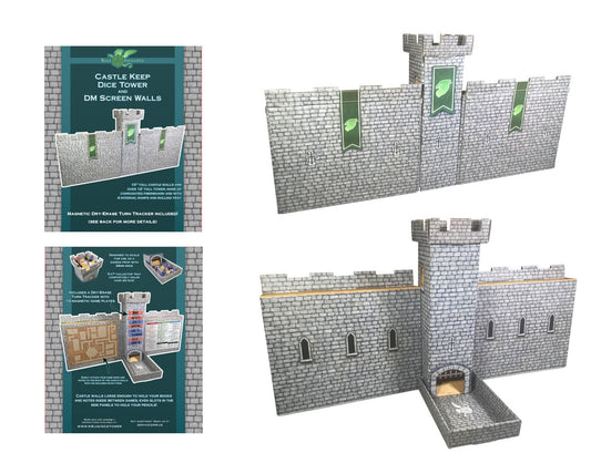 Castle Keep Dice Tower and DM Screen Walls