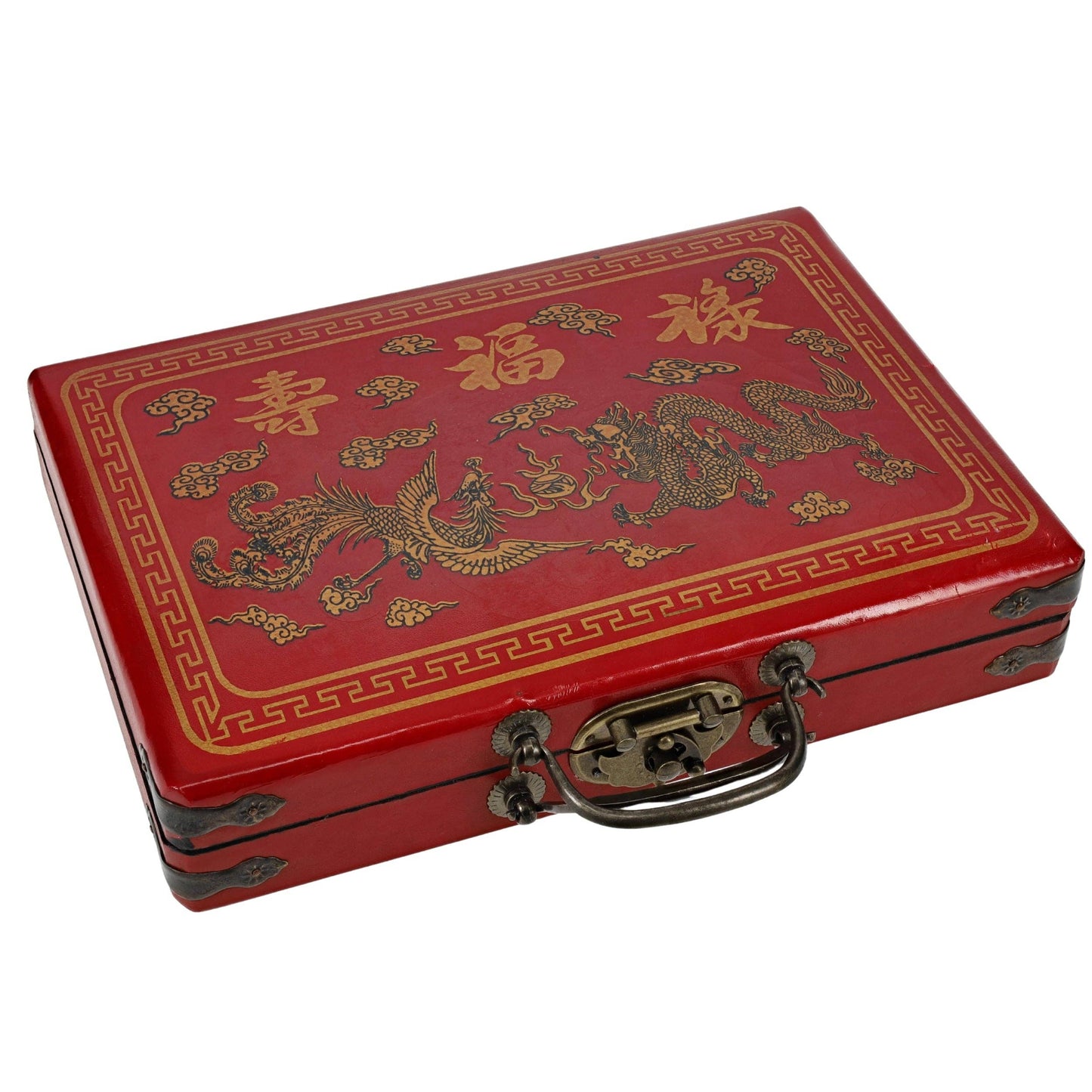 Traditional Chinese Mahjong Set Travel Size