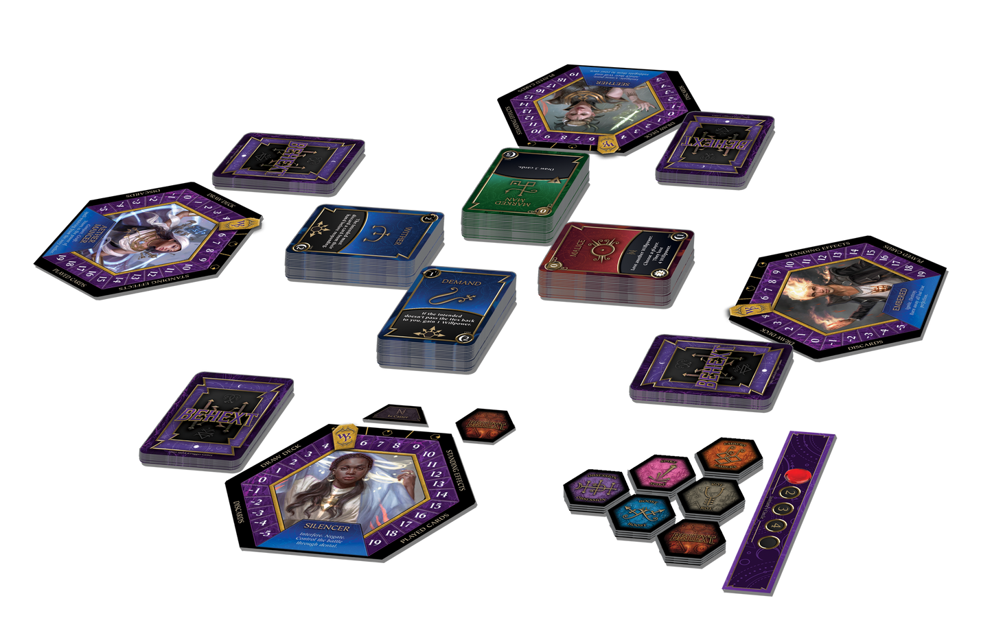 BEHEXT: Unique Deck Building Game with Hexes and Curses