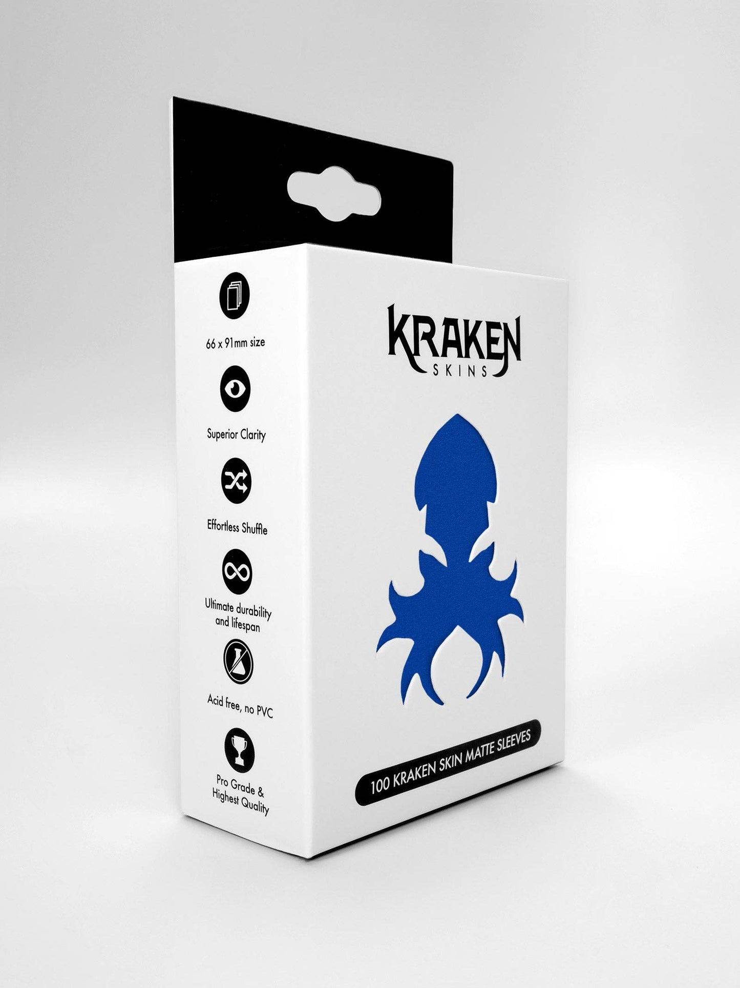 Kraken Skins: Ultramarine Blue Matte Sleeves