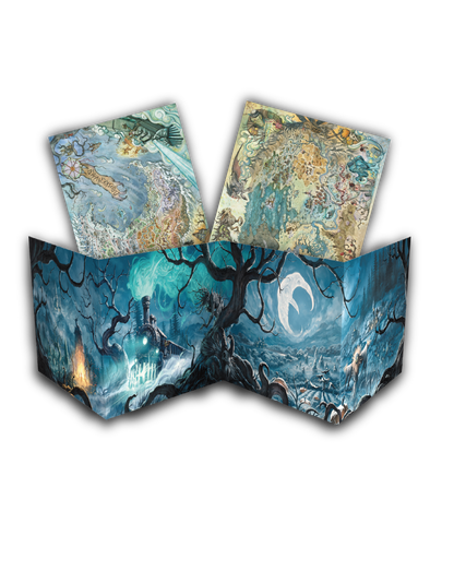 The Crooked Moon - Wickermoor GM Screen & Maps