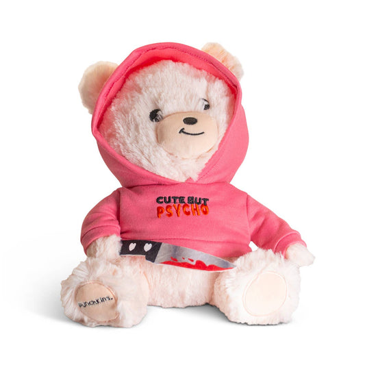 Psycho Teddy Bear Plush Cute Holiday Gift  Soft Toy Funny