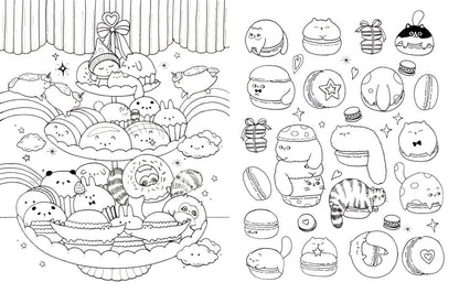 A Million Kawaii Cuties Coloring Book