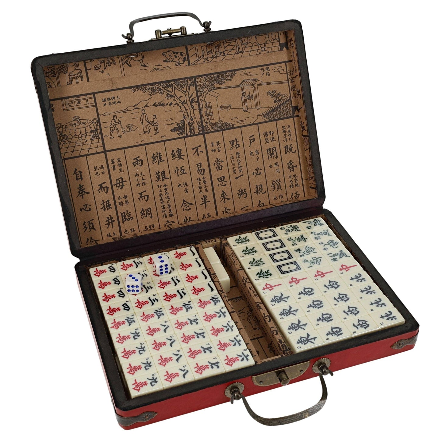 Traditional Chinese Mahjong Set Travel Size