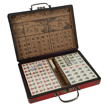 Traditional Chinese Mahjong Set Travel Size