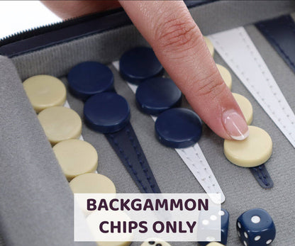 Replacement Magnetic Game Pieces for Travel Backgammon Set