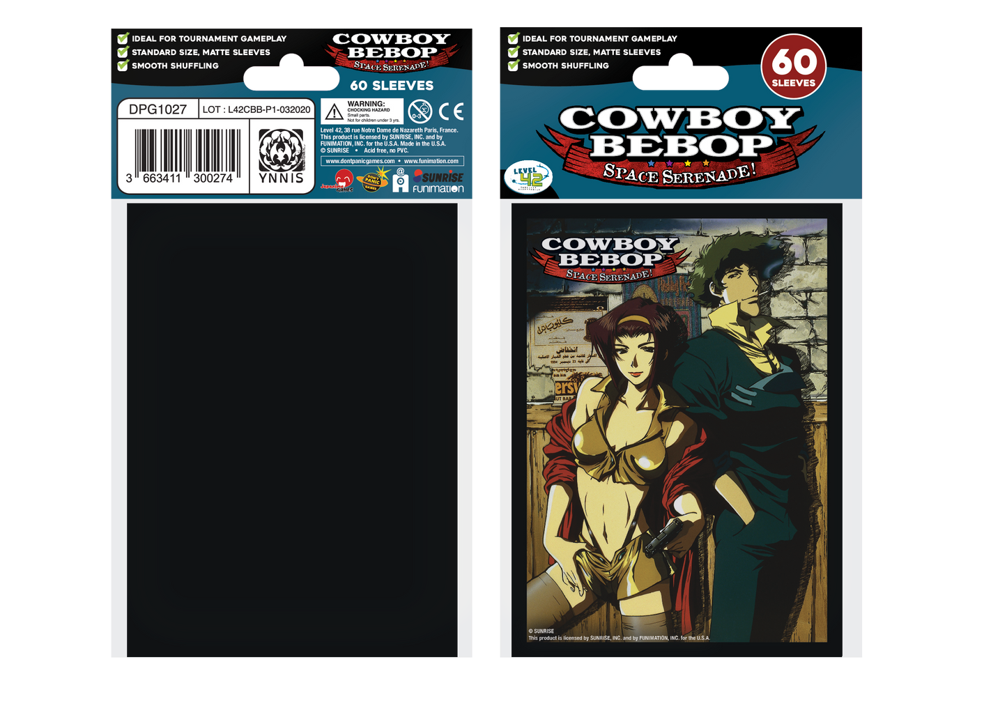 Officially Licensed Cowboy Bebop Standard Sleeves - Spike & Faye