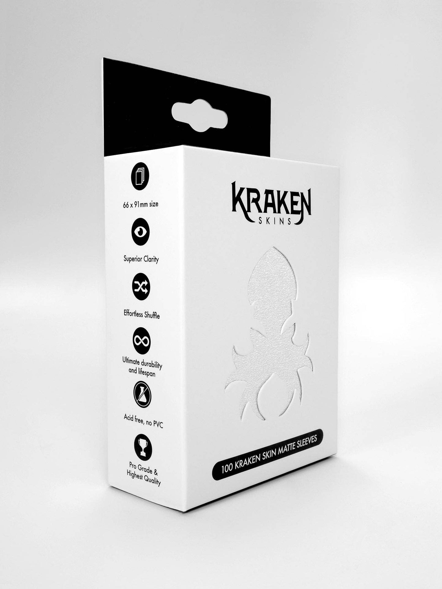 Kraken Skins: Frost White Matte Sleeves