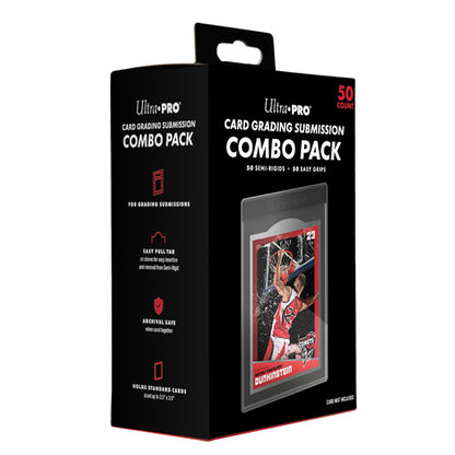 Card Sleeves: Grading Submission Combo- Standard (Semi-Rigid & Easy Pull Tab Sleeves)(50ct) Categories: