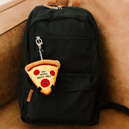 Punchkins Funny Pizza Plush Keychain