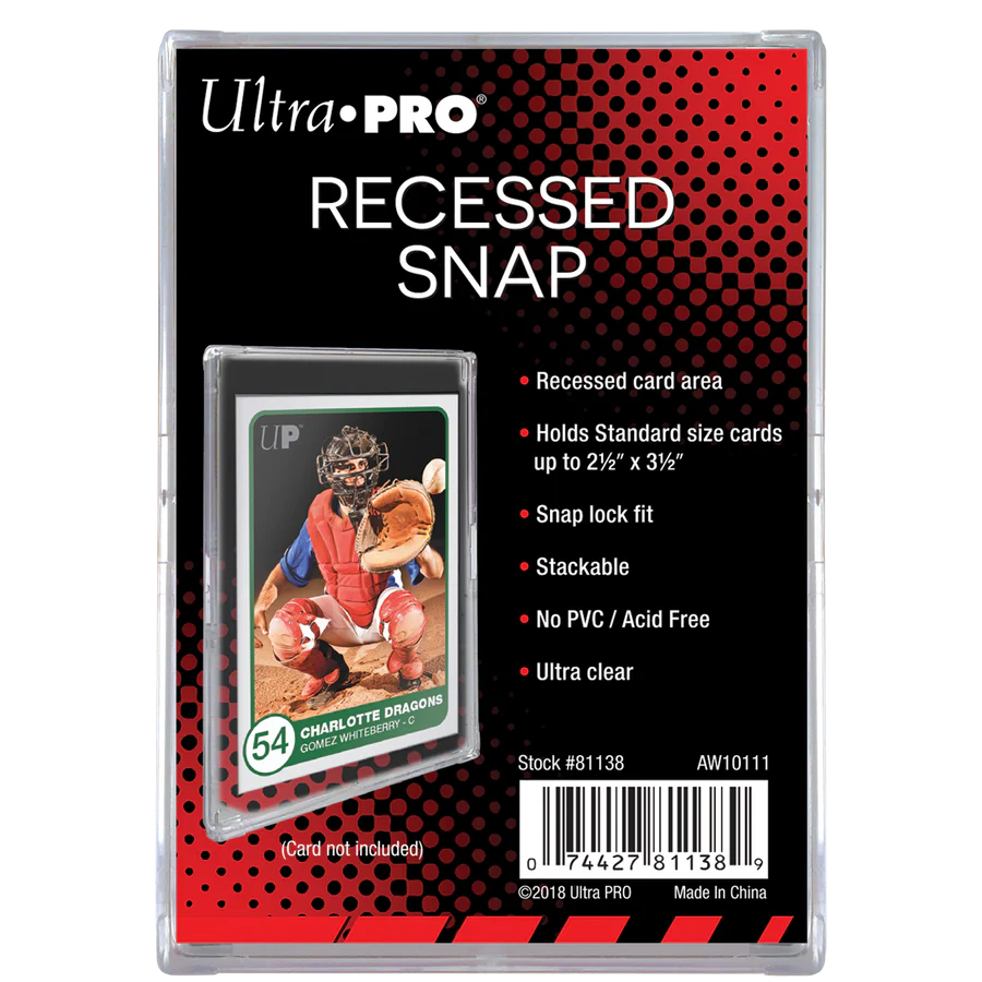 Ultra•pro: Recessed Snap Card Holder