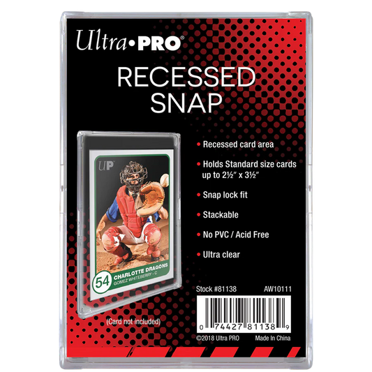 Ultra•pro: Recessed Snap Card Holder