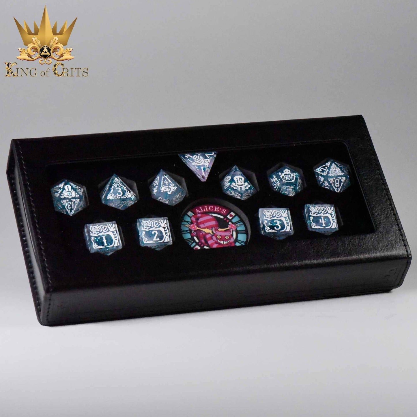 Alice's Wonderland 11 Dice Set with Gift Box (Sharp Edge)