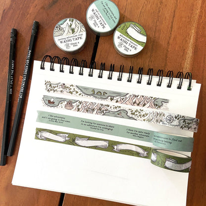 Fantasy Adventure Map Washi Tape - for world builders, RPG,