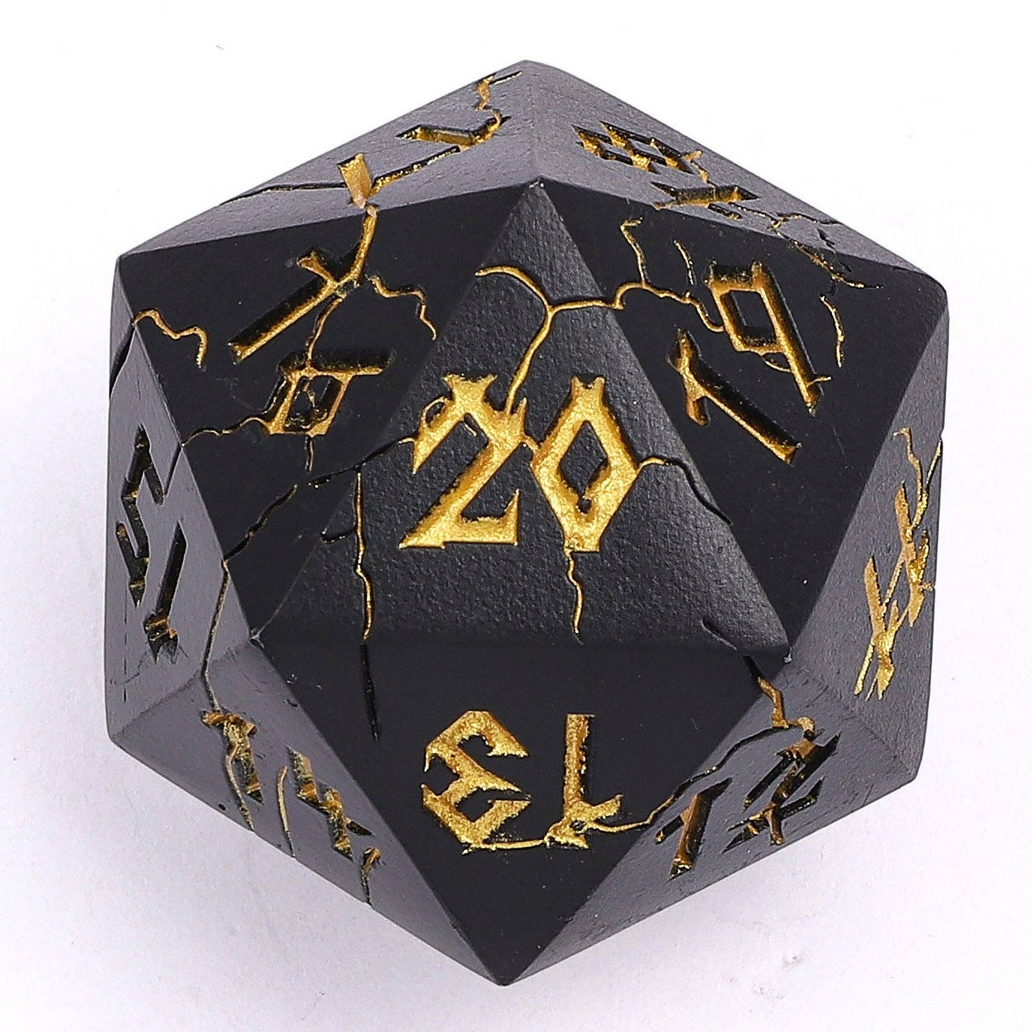 Barbarian 35mm Single D20 Spin Down - Matt Black with Gold