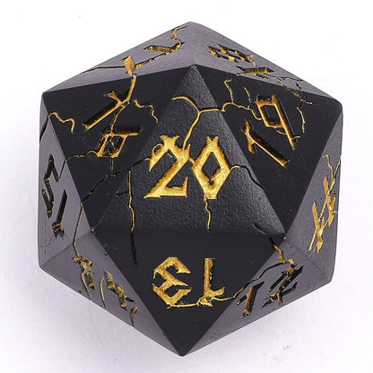 Barbarian 35mm Single D20 Spin Down - Matt Black with Gold