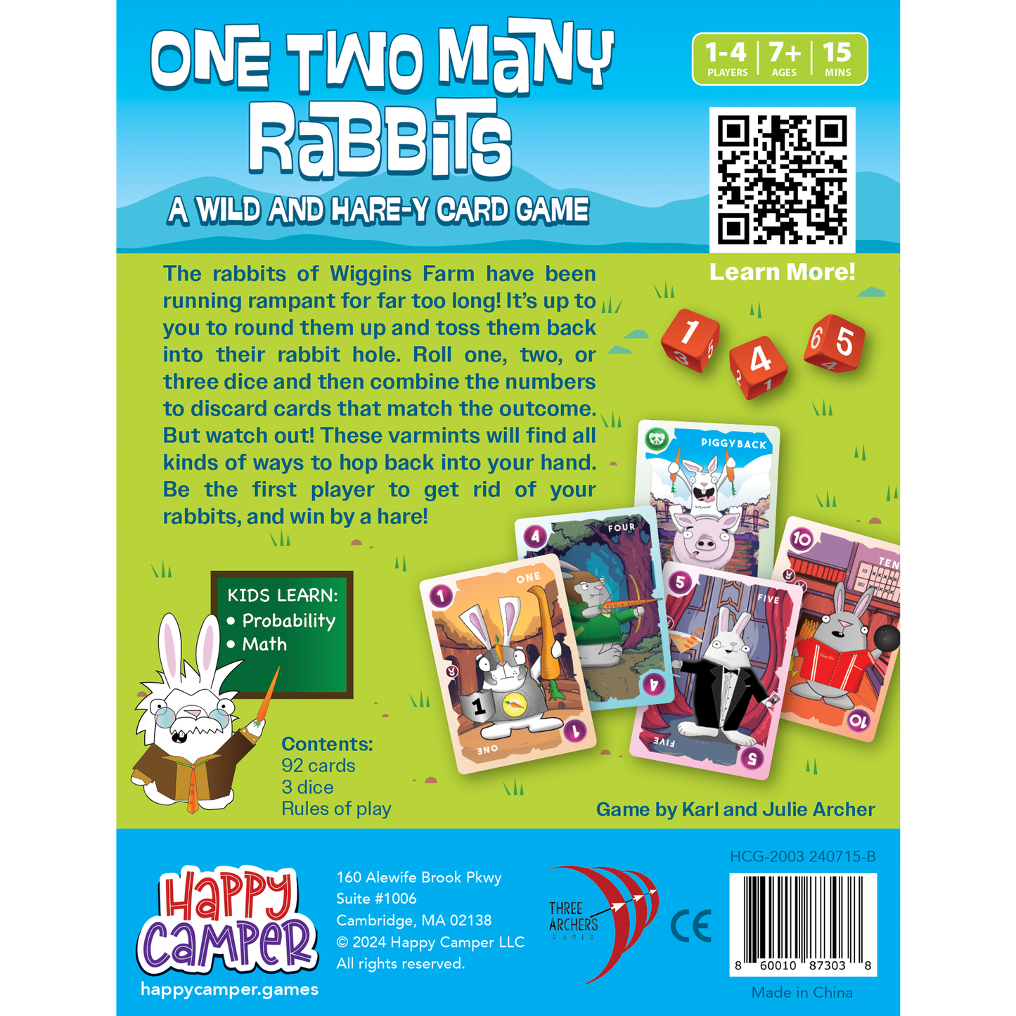 One Two Many Rabbits - A Wild & Harey Card Game