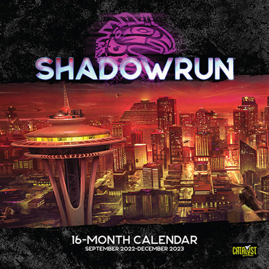 (Clearance) Shadowrun: 16 Month Calendar Game Maps