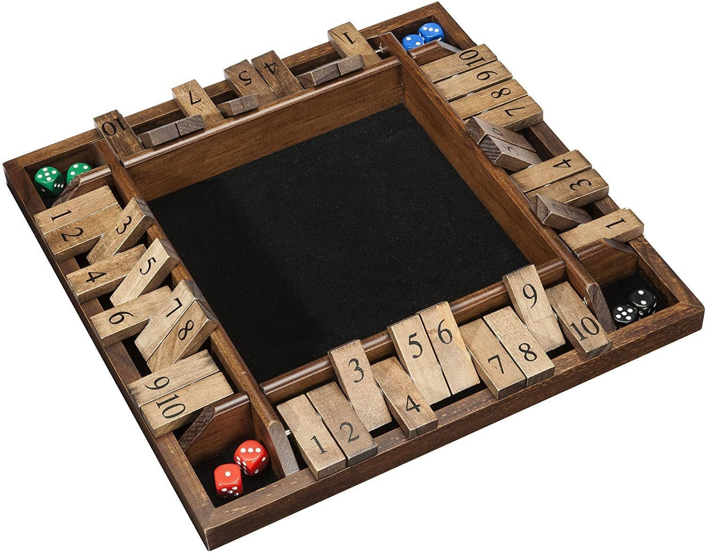 4 Player Shut The Box Game  - 14 Inches