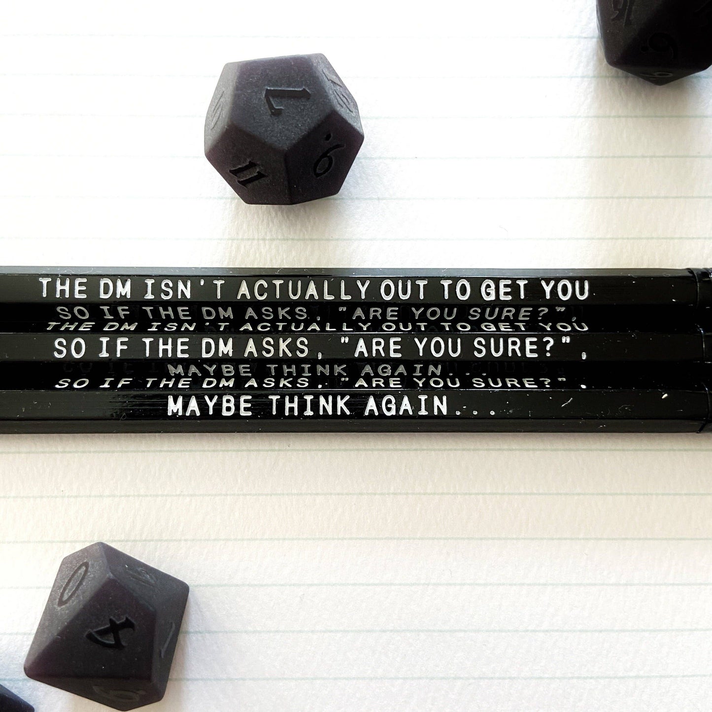 Metagaming Pencils  - Great for D&D, RPG, and more!