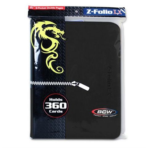 zfolio card binder Z-Folio 9-Pocket LX Binder – By The Board Games & Entertainment