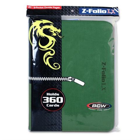zfolio card binder Z-Folio 9-Pocket LX Binder – By The Board Games & Entertainment