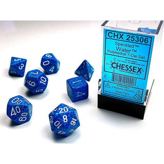 Chessex Dice Set: Speckled Water Polyhedral 7-Dice Set: CHX25306