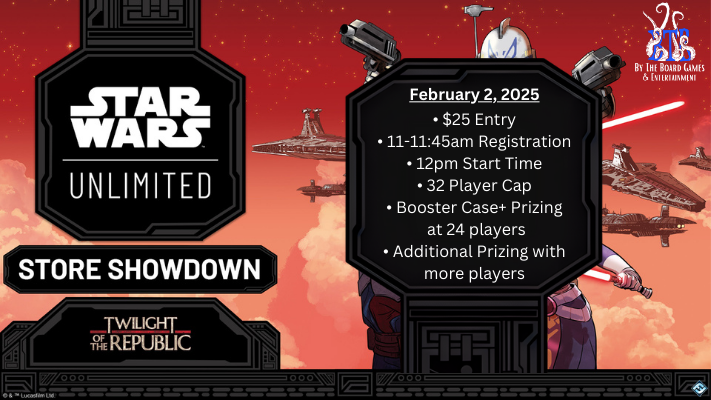 Star Wars Store Showdown and Case Tournament February 2 @ 12pm