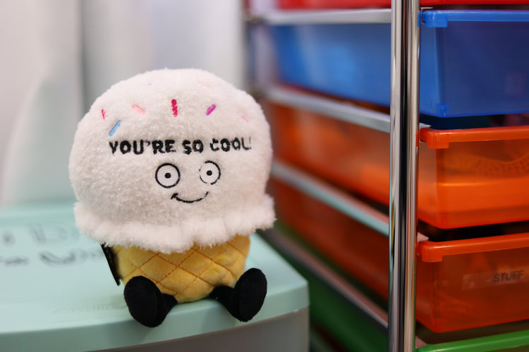 "You're So Cool" Plush Ice Cream Cone, Holiday, Christmas