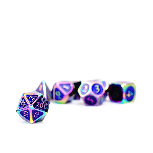 Metal Polyhedral Dice Set
