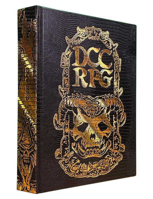 Dungeon Crawl Classics Core Rulebook – Demon Skull Monster Hide Edition