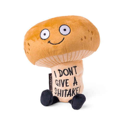 "I Don't Give A Shitake" Plush Mushroom, Holiday, Christmas