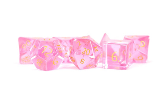 (CLEARANCE) Zircon Glass Birthstone Dice: October- Tourmaline