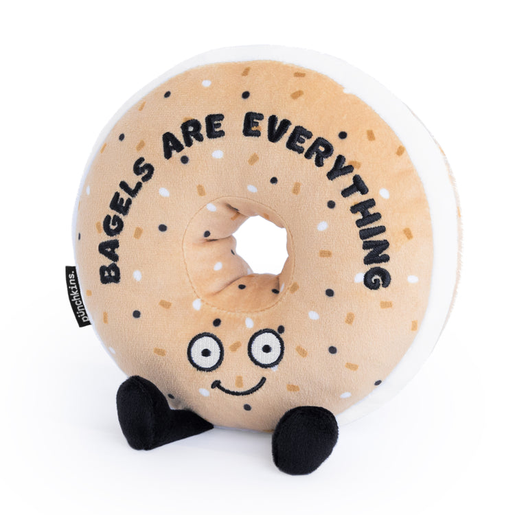 "Bagels are Everything" Plush Bagel, Cute, Gift, Holiday, Christmas