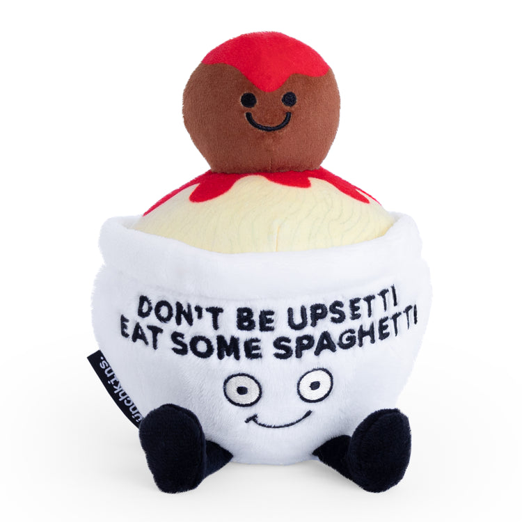 "Don't Be Upsetti" Plush Spaghetti, Gift, Holiday, Christmas