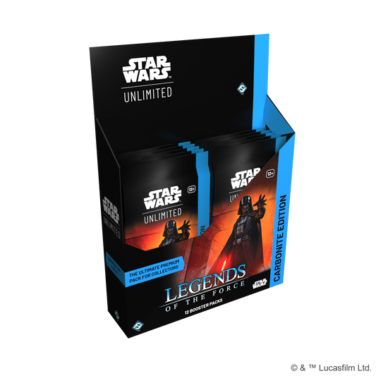 Star Wars: Unlimited: Legends of the Force: Carbonite Booster Box
