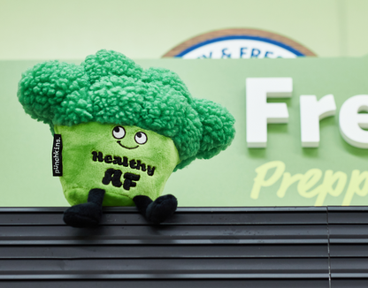 "Healthy AF" Plush Broccoli, Holiday, Christmas