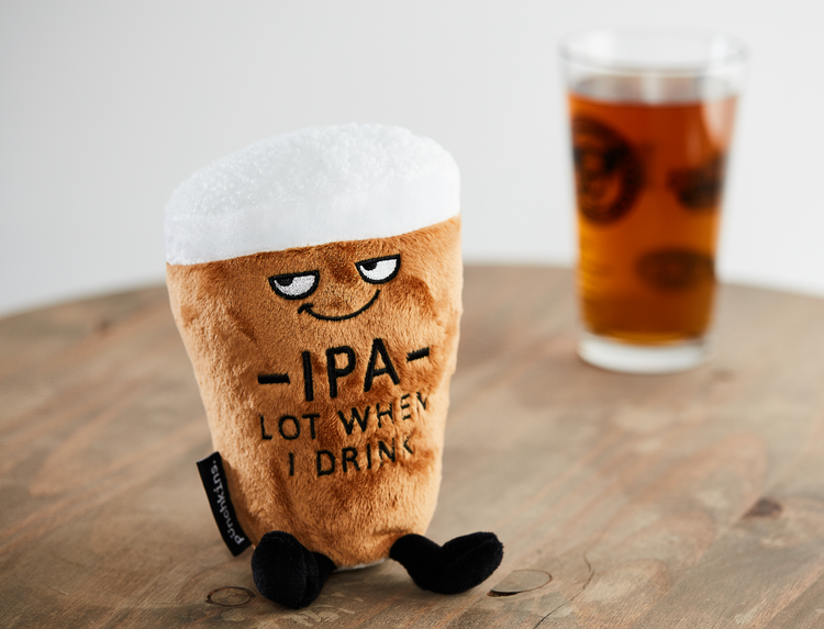 "IPA Lot When I Drink" Plush Pint, Holiday, Christmas