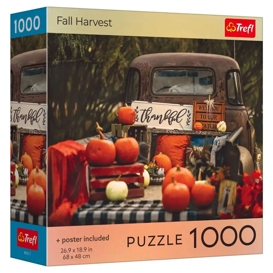 Puzzle: Fall Harvest 1000 Piece with Poster