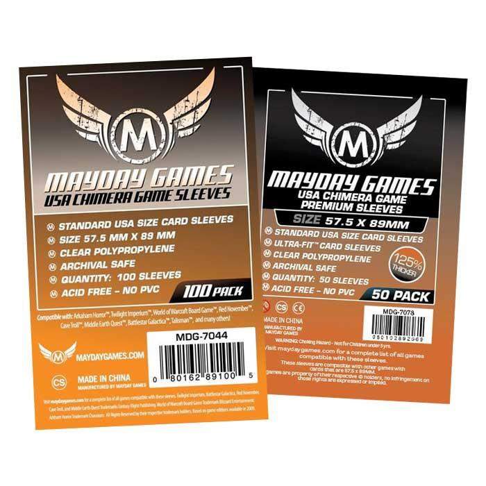 Standard USA Chimera Game Size Sleeves (57.5x89mm)