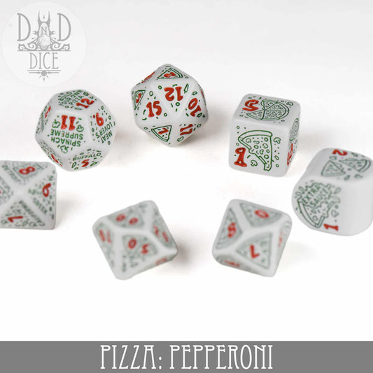 7-Dice Set: Pizza Pepperoni