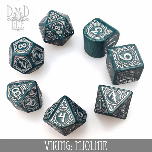 7-Dice Set: Viking Mjolnir